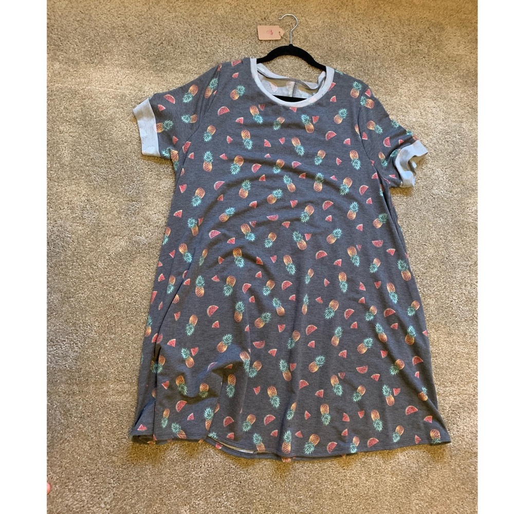 ❤️LAST ONE! Plus size pineapple & watermelon dress